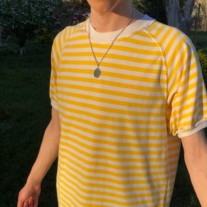 Basic Essentials Yellow Striped Tee